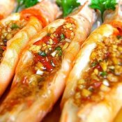 福建新东方厨师学校推荐菜谱——蒜蓉开背虾
