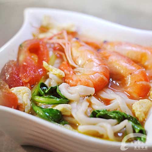 番茄鲜虾面-福州新东方厨师学校推荐菜谱_新东