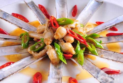 豉椒竹蛏丸 福州新东方厨师学校学生作品_新东