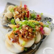 金银蒜粉丝蒸带子—福州新东方厨师学校推荐菜谱