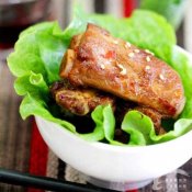 蒜香烤排骨—福州新东方厨师学校推荐菜谱