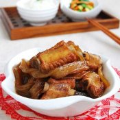 粉条炖排骨—福州新东方厨师学校推荐菜谱