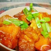 南瓜土豆炖五花肉—福州新东方厨师学校推荐菜谱