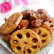 莲藕烧鸭肉—福州新东方厨师学校推荐菜谱