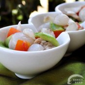百合肉片炒荔枝—福州新东方厨师学校推荐菜谱