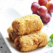 炸香蕉鸡肉卷—福州新东方厨师学校推荐菜谱