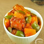 秘制茄汁菠萝烧排骨—福州新东方厨师学校推荐菜谱