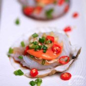 蒜蓉魔芋蒸扇贝—福州新东方厨师学校推荐菜谱