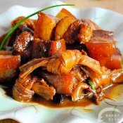 腐竹结烧肉—福州新东方厨师学校推荐菜谱