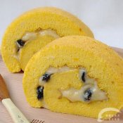 福州新东方厨师学校教您:卡仕达南瓜蛋糕卷的做法