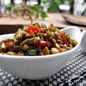 酸豆角炒肉末—福州新东方厨师学校推荐菜谱