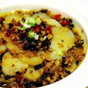 清蒸肉末山药—福州新东方厨师学校推荐菜谱