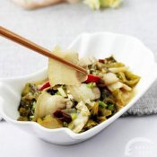 川式泡菜白肉—福州新东方厨师学校推荐菜谱