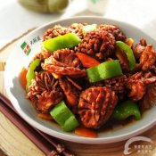 香炒鸡胗花—福州新东方厨师学校推荐菜谱