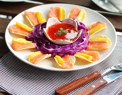 泰式甜辣三文鱼-新东方厨师培训学校推荐菜谱