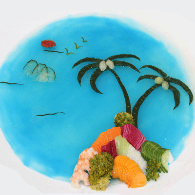 花式冷拼创意开启_福建新东方烹饪学校官方网